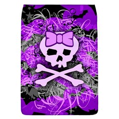 Purple Girly Skull Removable Flap Cover (l)