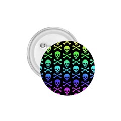 Rainbow Skull And Crossbones Pattern 1 75  Button by ArtistRoseanneJones