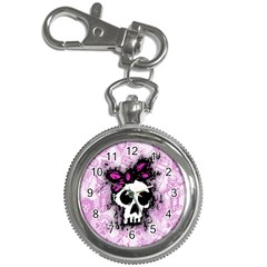 Sketched Skull Princess Key Chain Watch by ArtistRoseanneJones