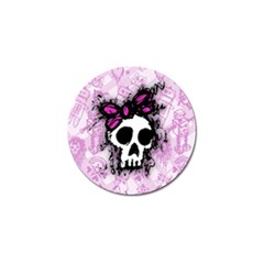 Sketched Skull Princess Golf Ball Marker by ArtistRoseanneJones