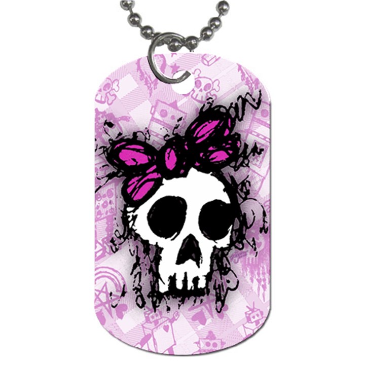 Sketched Skull Princess Dog Tag (Two-sided) 