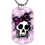 Sketched Skull Princess Dog Tag (Two-sided)  Back