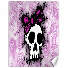 Sketched Skull Princess Canvas 18  X 24  (unframed) by ArtistRoseanneJones