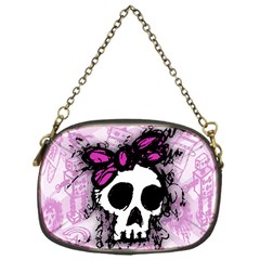 Sketched Skull Princess Chain Purse (one Side)