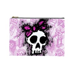 Sketched Skull Princess Cosmetic Bag (large)