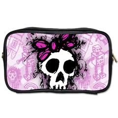 Sketched Skull Princess Travel Toiletry Bag (two Sides)