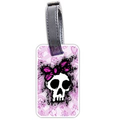 Sketched Skull Princess Luggage Tag (one Side) by ArtistRoseanneJones