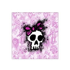 Sketched Skull Princess Satin Bandana Scarf