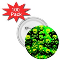 Skull Camouflage 1 75  Button (100 Pack)