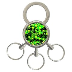 Skull Camouflage 3-ring Key Chain