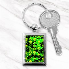 Skull Camouflage Key Chain (rectangle)