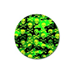 Skull Camouflage Magnet 3  (round)