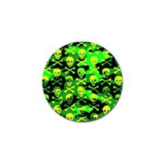 Skull Camouflage Golf Ball Marker 10 Pack