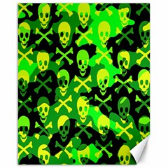 Skull Camouflage Canvas 16  X 20  (unframed)