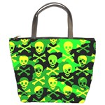 Skull Camouflage Bucket Handbag Front