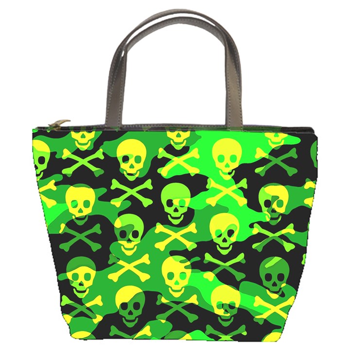 Skull Camouflage Bucket Handbag