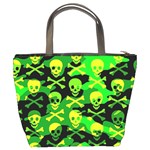 Skull Camouflage Bucket Handbag Back