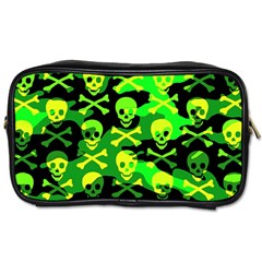 Skull Camouflage Travel Toiletry Bag (one Side)