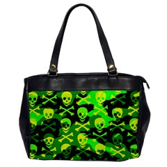 Skull Camouflage Oversize Office Handbag (one Side)