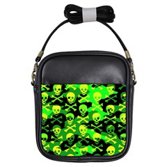 Skull Camouflage Girl s Sling Bag