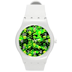 Skull Camouflage Plastic Sport Watch (medium)