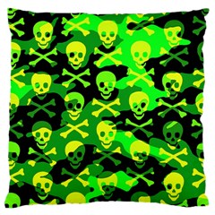 Skull Camouflage Large Cushion Case (single Sided) 