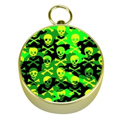 Skull Camouflage Gold Compass