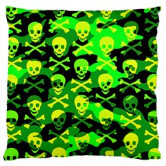 Skull Camouflage Standard Flano Cushion Case (two Sides)