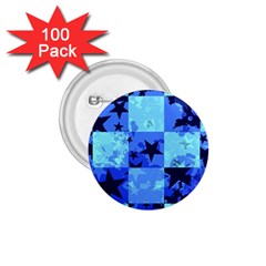 Blue Star Checkers 1 75  Button (100 Pack)