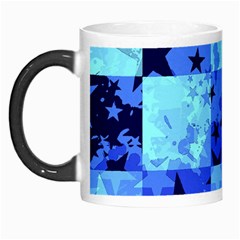 Blue Star Checkers Morph Mug