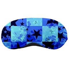 Blue Star Checkers Sleeping Mask