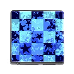 Blue Star Checkers Memory Card Reader With Storage (square)