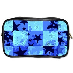 Blue Star Checkers Travel Toiletry Bag (two Sides)