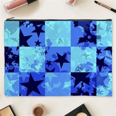 Blue Star Checkers Cosmetic Bag (xxxl)