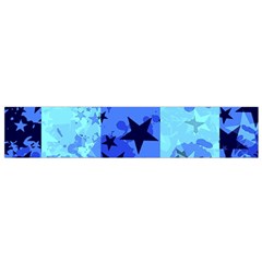 Blue Star Checkers Flano Scarf (small)