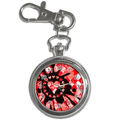 Love Heart Splatter Key Chain Watch