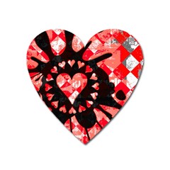 Love Heart Splatter Magnet (heart)