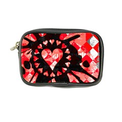 Love Heart Splatter Coin Purse by ArtistRoseanneJones