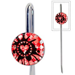 Love Heart Splatter Bookmark