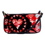 Love Heart Splatter Evening Bag Front