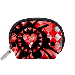 Love Heart Splatter Accessory Pouch (small)