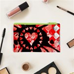 Love Heart Splatter Cosmetic Bag (XS) Back