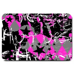 Pink Scene Kid Large Door Mat by ArtistRoseanneJones