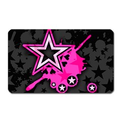 Pink Star Graphic Magnet (rectangular)