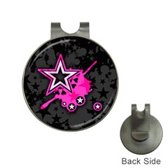 Pink Star Graphic Hat Clip With Golf Ball Marker