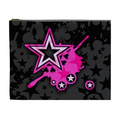 Pink Star Graphic Cosmetic Bag (xl)