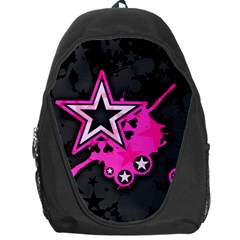 Pink Star Graphic Backpack Bag by ArtistRoseanneJones