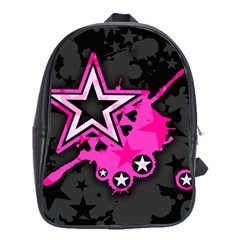 Pink Star Graphic School Bag (xl)