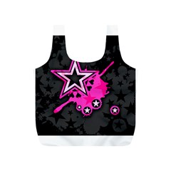 Pink Star Graphic Reusable Bag (s) by ArtistRoseanneJones