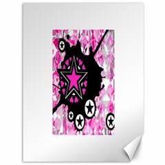 Pink Star Splatter Canvas 36  X 48  (unframed) by ArtistRoseanneJones